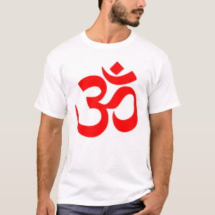 OM-Symbol-mystischer Ton im Hindu und im T-Shirt