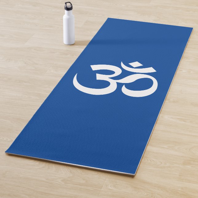 Om Symbol Ohm Yoga Spiritual Deep Blue Yogamatte (Beispiel)