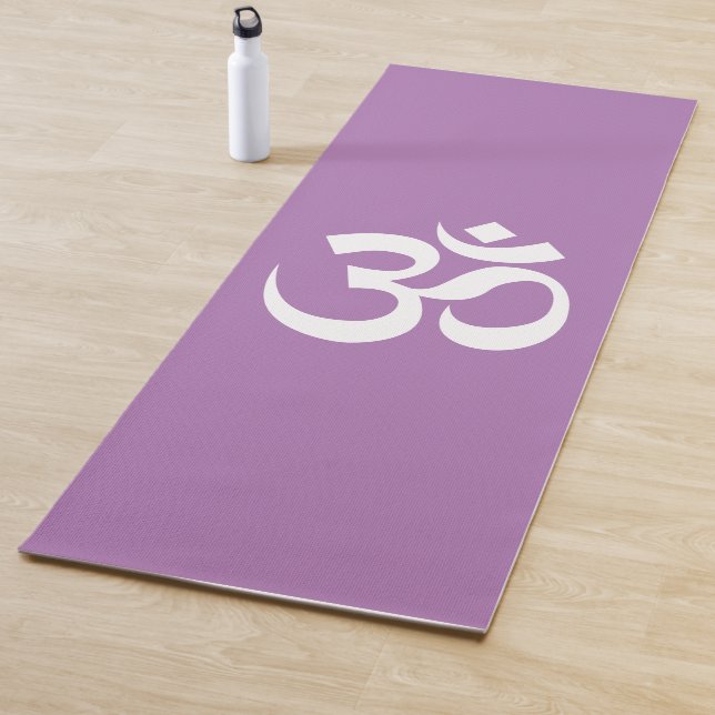 Om Symbol Ohm Yoga Spiritual Lavender Yogamatte (Beispiel)