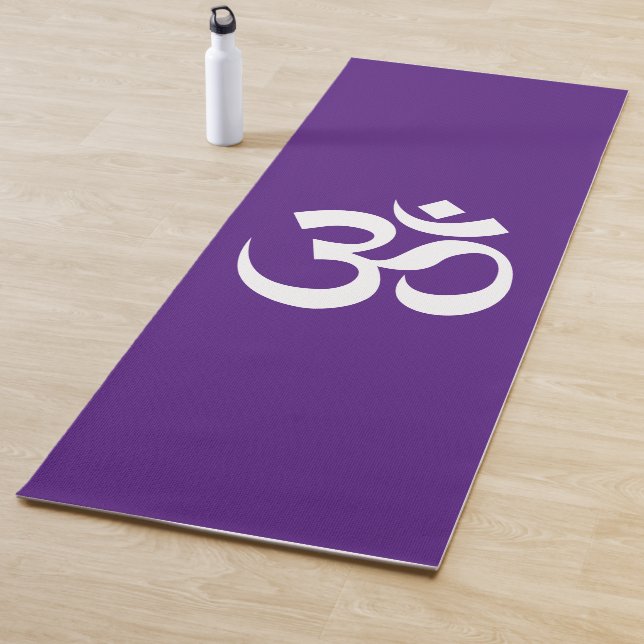 Om Symbol Ohm Yoga Spiritual Royal Lila Yogamatte (Beispiel)