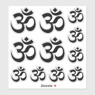Om Symbol Ohm Yoga Spiritueller Buddhismus Aufkleber