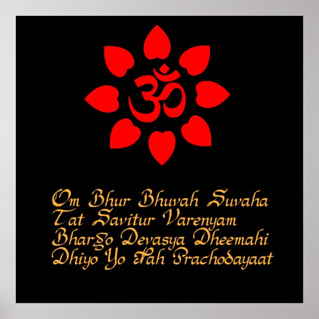 Om-Symbol Poster (Vorne)