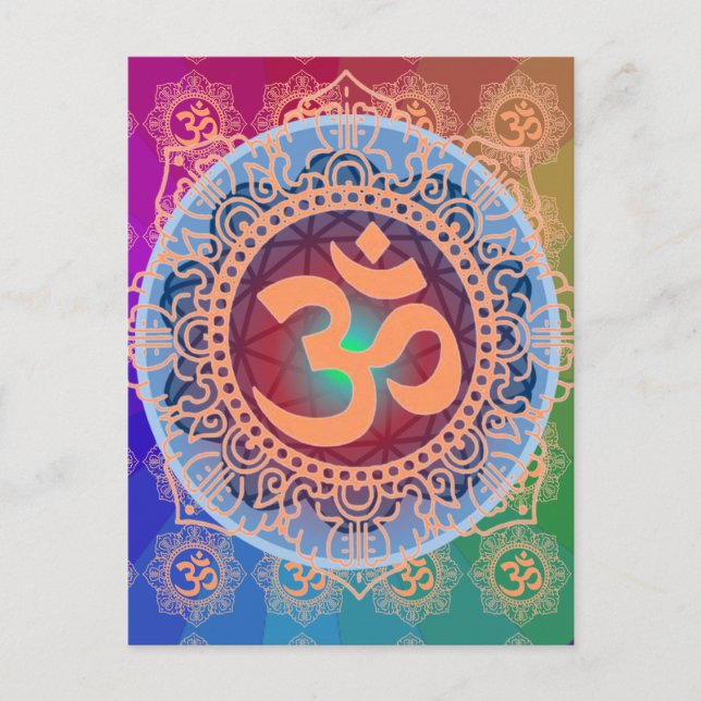 OM Symbol Postkarte (Vorderseite)