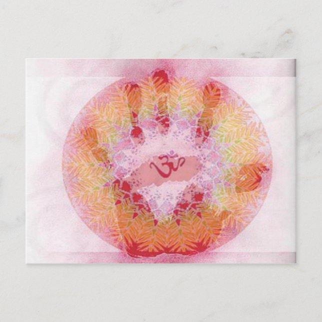 Om Symbol Postkarte (Vorderseite)