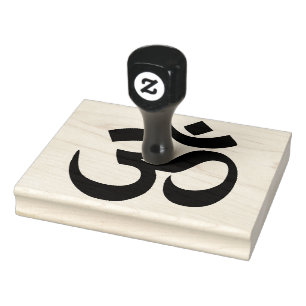 Om-Symbol Sanskrit-Schrift Gummistempel