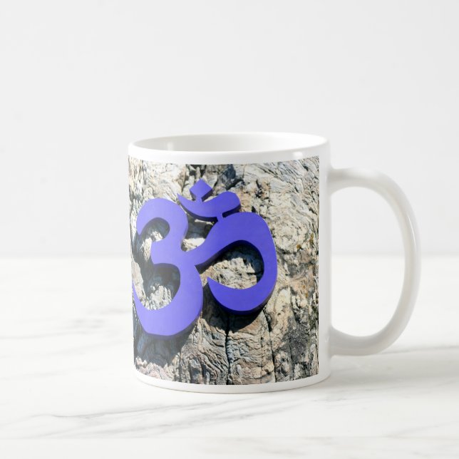 Om-Symbol-Tasse Kaffeetasse (Rechts)