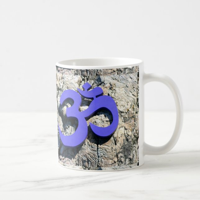 Om-Symbol-Tasse Kaffeetasse (Rechts)