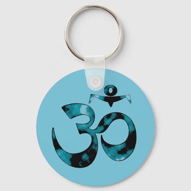 Om Symbol - Yoga-Schlüsselanhänger Schlüsselanhänger (Vorderseite)