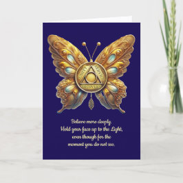 OM Unity Symbol Butterfly, Gebet-Jubiläumskarte Karte