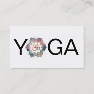 *~* OM-Yoga-Lotus-Mandala-Lehrer-Lehrer Visitenkarte