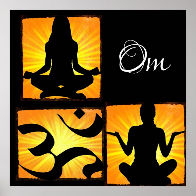Om Yoga Medical Poster (Vorne)