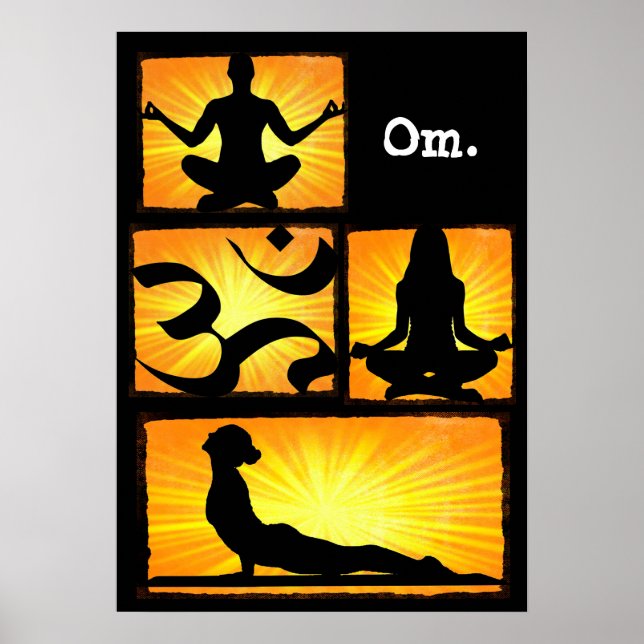 Om Yoga Medical Poster (Vorne)