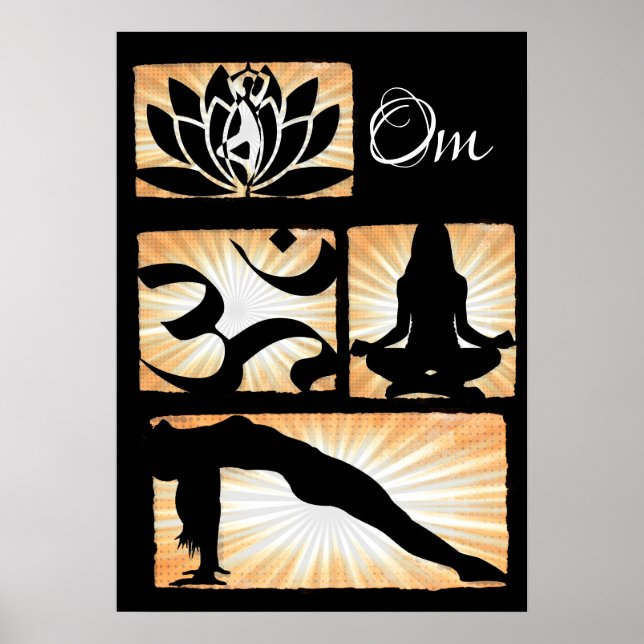 Om Yoga Medical Poster (Vorne)