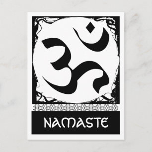 Om Yoga Postcard Postkarte