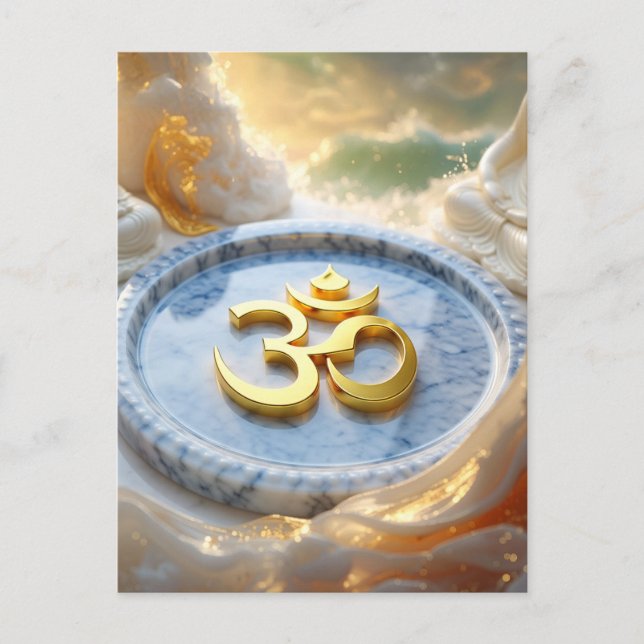 OM - ZEN BUDDHISMUS POSTKARTE (Vorderseite)