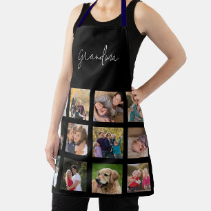 Oma 12 Familienfoto-Collage personalisiert Schürze