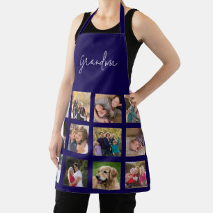 Oma 12 Familienfoto-Collage personalisiert Schürze