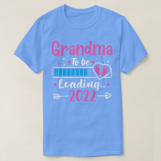 Oma 2022 wird Großmutter-Schwangerschaft beladen T-Shirt (Design vorne)