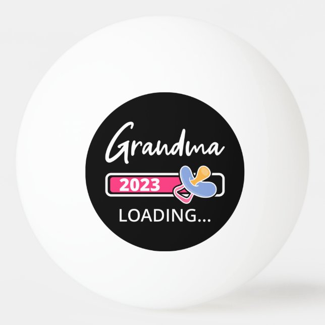 Oma 2023 Ladung I - für Großmutter befördert Tischtennisball (Vorderseite)