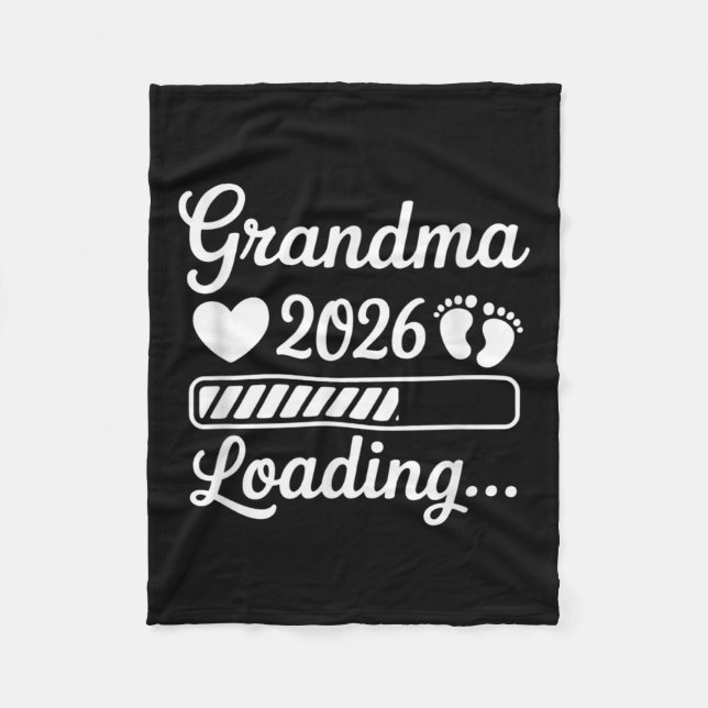 Oma 2026 Ankündigung der Schwangerschaft Neue Gr Fleecedecke (Vorderseite)