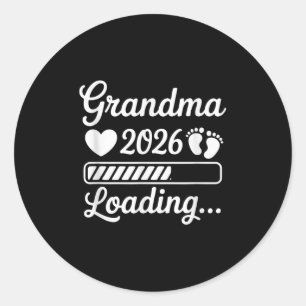 Oma 2026 Ankündigung der Schwangerschaft Neue Gr Runder Aufkleber