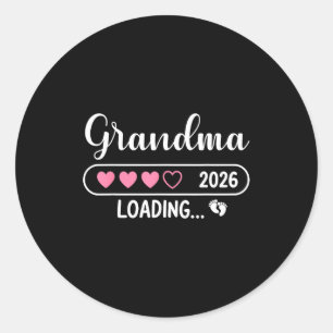 Oma 2026 Lade neue Oma Est 2026 Runder Aufkleber