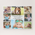 Oma 8 FotoCollage<br><div class="desc">Dieses Puzzle aus acht Fotos wird ein lustiges Geschenk für die weltbeste Oma. Personalisieren Sie sich mit 8 Bildern von Enkelkindern, ihren Kindern, anderen Familienmitgliedern, Haustieren, etc., personalisieren Sie den Ausdruck "Das beste Oma der Welt" und ob sie "Oma", "Nana", "Oma" usw. genannt wird, und fügen Sie die Namen ihrer...</div>