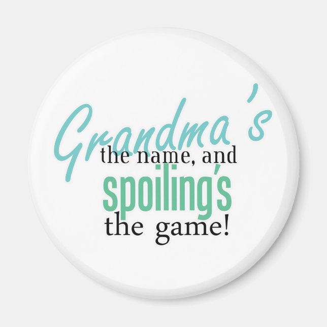 Oma&apos, der Name, und Spoiling&apos, der G Magnet (Vorne)
