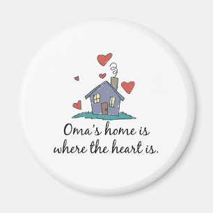Oma' s-Zuhause ist, wo das Herz ist Magnet