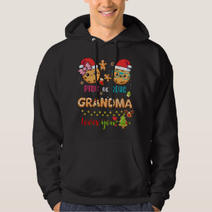 Oma Baby Gender Reveal Christmas Gingerbread B Hoodie