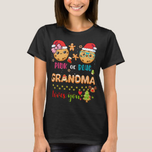 Oma Baby Gender Reveal Christmas Gingerbread B T-Shirt