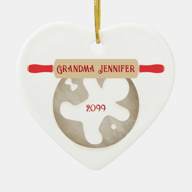 Oma Baking Ornament Gingerbrot Mann (Vorne)