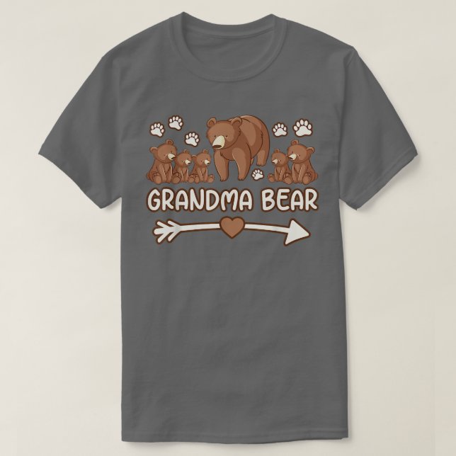 Oma Bär 5 Covern T-Shirts, Oma Bären tshires T-Shirt (Design vorne)