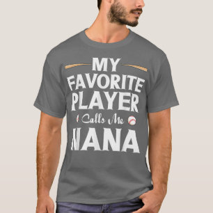 Oma Baseball Lover Meine Lieblingsspieleranrufe  T-Shirt