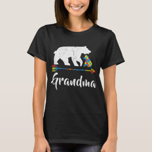 Oma Bear Autismus Sensibilisierung Proud Autismus T-Shirt