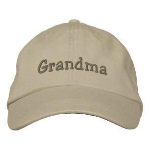 Oma bestickte Baseballkappe - Khaki