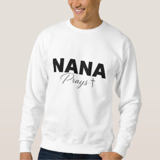 Oma betet kühnes Kreuz Sweatshirt