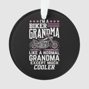Oma Biker - Motorrad Oma Biker Grandma Ornament