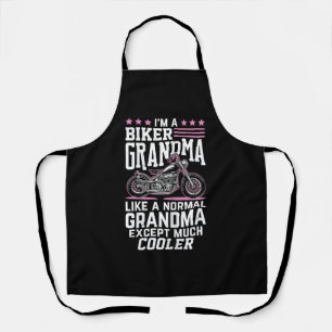 Oma Biker - Motorrad Oma Biker Grandma Schürze