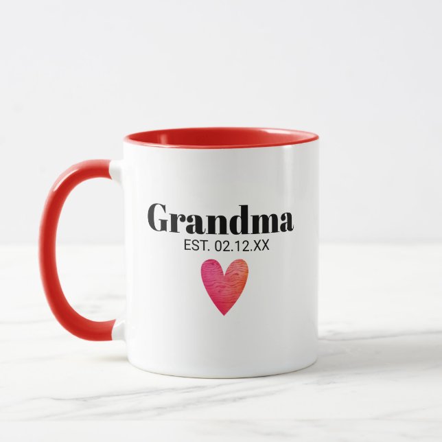 Oma Birth Announcement Tasse (Links)