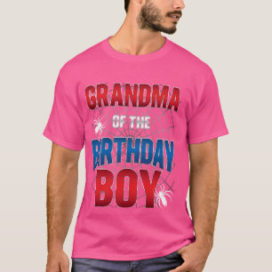 Oma Birthday Boy Costume Spider Web Birthda T-Shirt