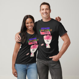 Oma Birthday Granny Blume Personalisiert T-Shirt