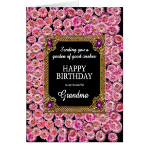 Oma Birthday Pink Daisies