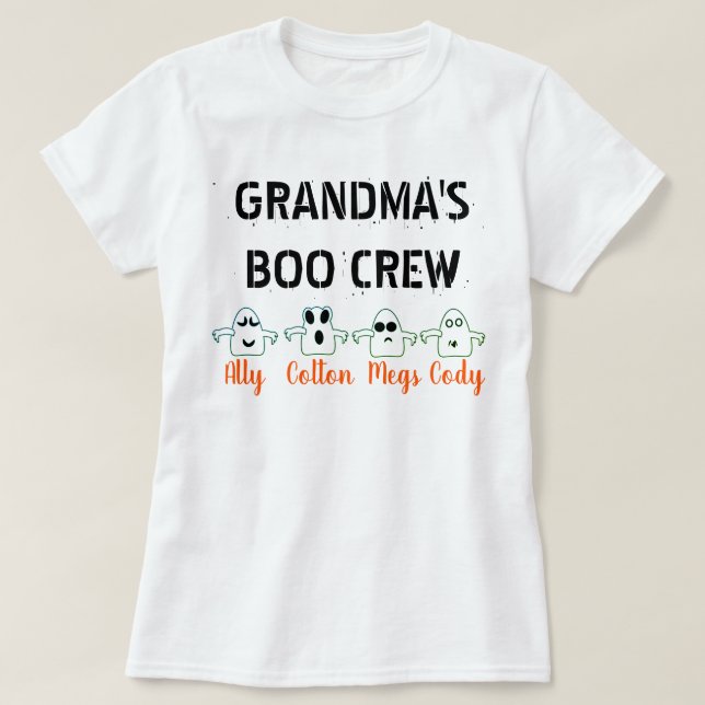 Oma-Boo-Crew T-Shirt (Design vorne)