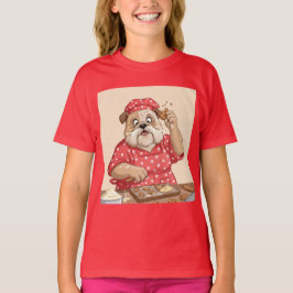 Oma Bulldog backen Cookies von Natasha Us T-Shirt