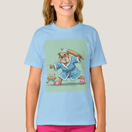Oma Bulldog und der Fluchtkuchen von Natasha U T-Shirt