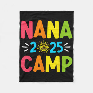Oma-Camp 2025 Familienurlaub Sommer-Camping-Crew Fleecedecke
