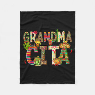 Oma cita fünf de mayo fest mexikanisch passend fleecedecke