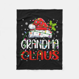 Oma Claus Weihnachten Weihnachten Weihnachtszeit W Fleecedecke