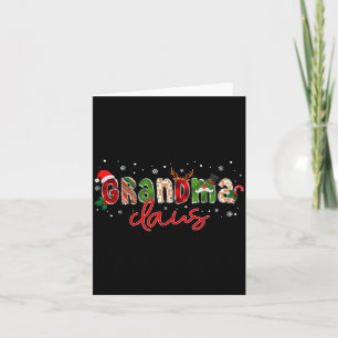 Oma Claus Weihnachtsmann Familie Matching Christma Karte